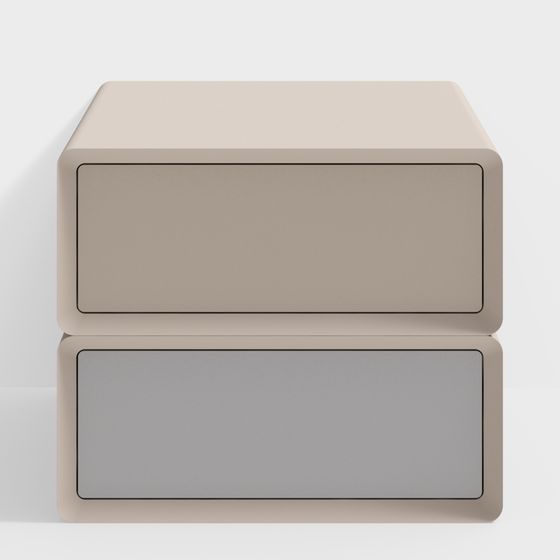 Elegant Bedside Table 3D model for Modern Spaces
