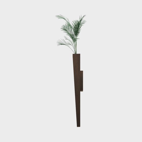 Elegant Urban Oasis Wall-mounted Vase 3D model