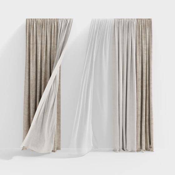 Graceful Curtain 3D model