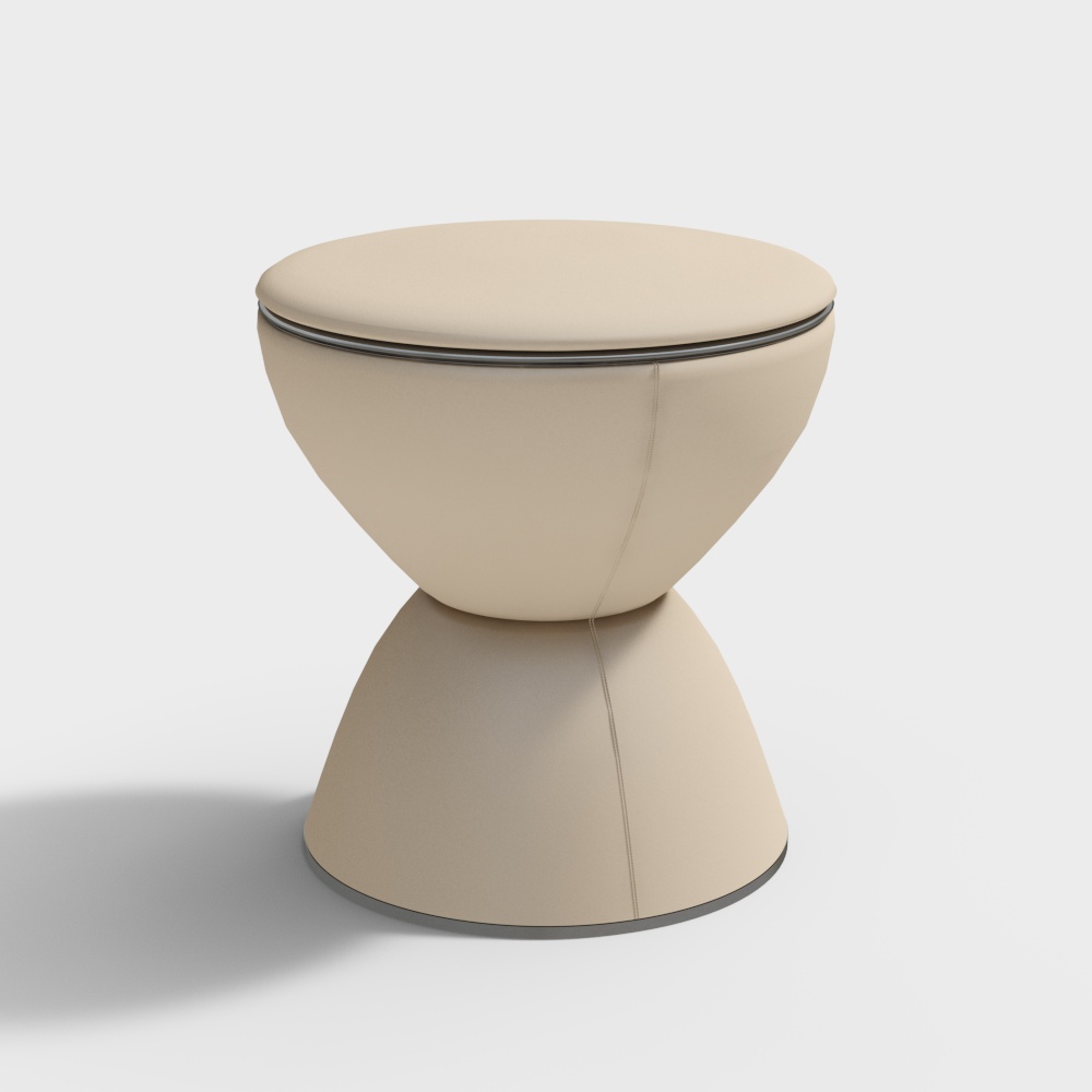 Elegant Cone Stool 3D model