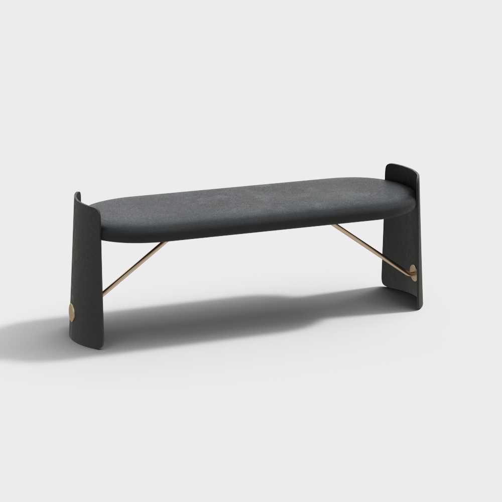 Черная скамейка