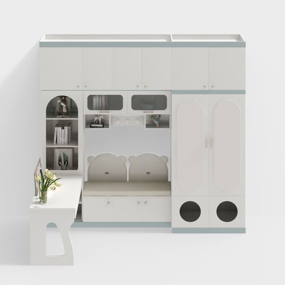Kids Multifunctional Storage Cabinet 3D model