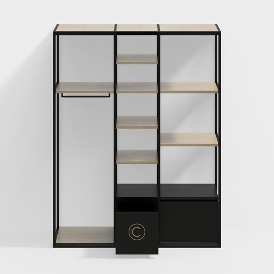 Urban Bookshelf 3D model