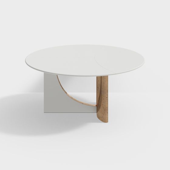 Minimalist Round Table 3D model