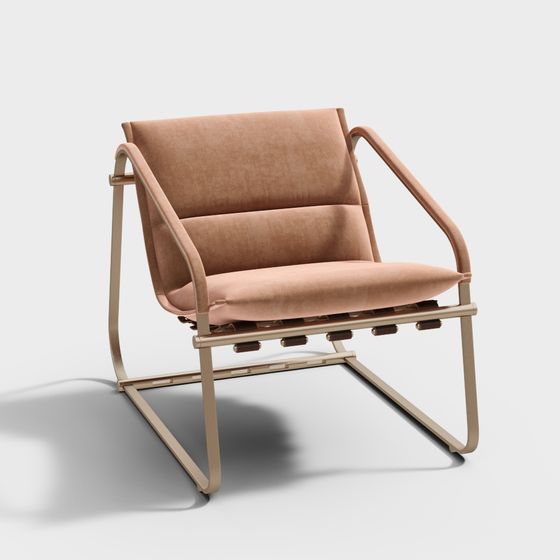 Urban Leisure Chair 3D model in Modern Minimalist Style