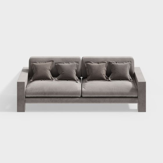 Modern Minimalist 3D Sofa Model