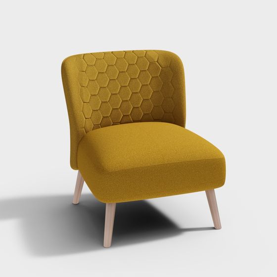 Elegant Low-Poly Chair 3D model for Contemporary Spaces