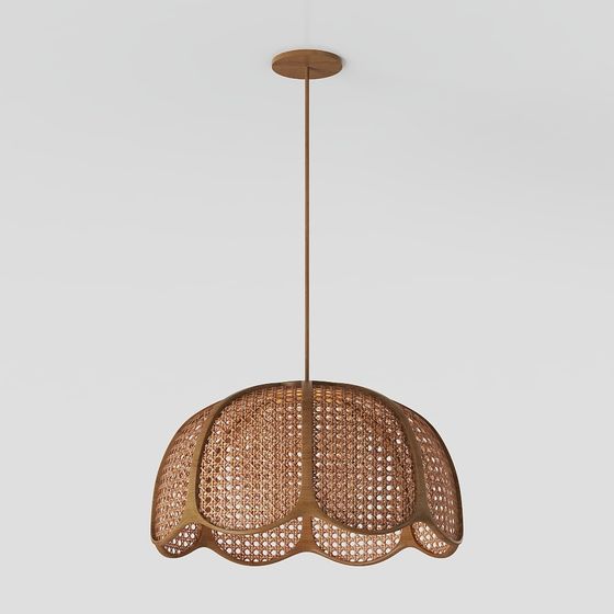 Stylish Low-Poly Hanging Light 3D model