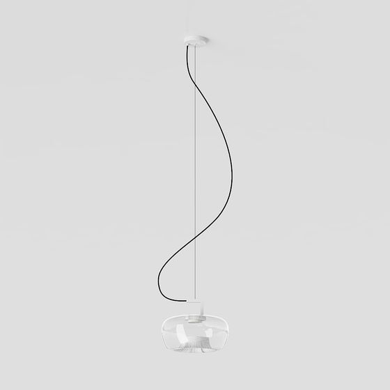 Streamlined Pendant Light 3D model
