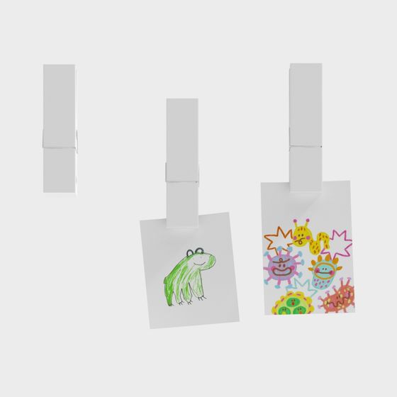Kids' Art Tote Bags 3D model