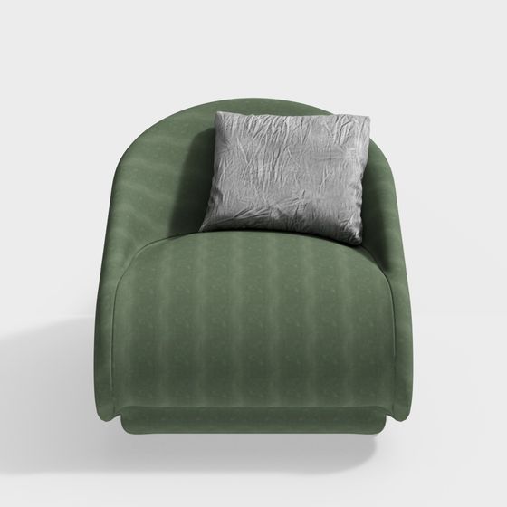 Stylish Low-Polygon Sofa 3D model for Modern Interiors