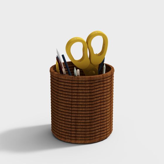 Stylish 3D Desk Organizer Model for Creative Spaces