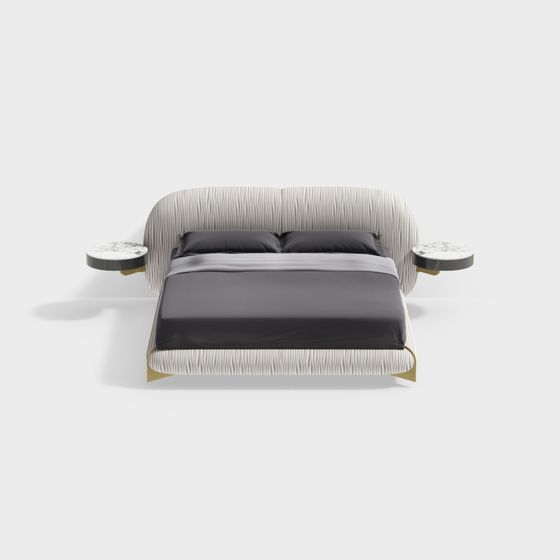 Urban Elegance Bed 3D model