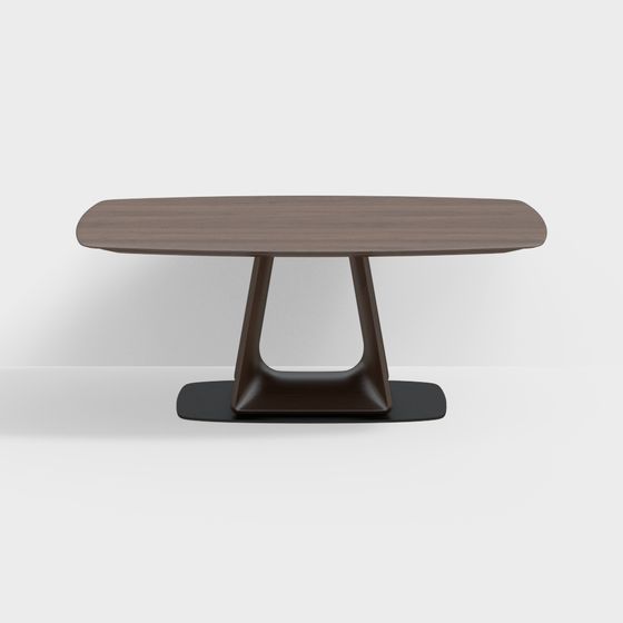 Sleek Polygonal Dining Table 3D model
