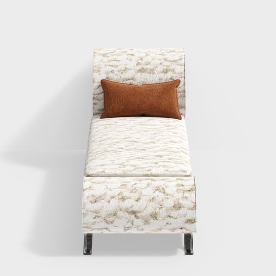 Marble Chaise Lounge 3D model