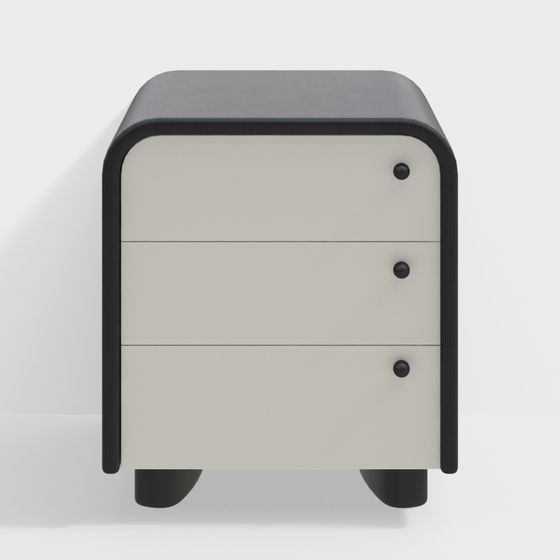 Urban Elegance Bedside Table 3D model