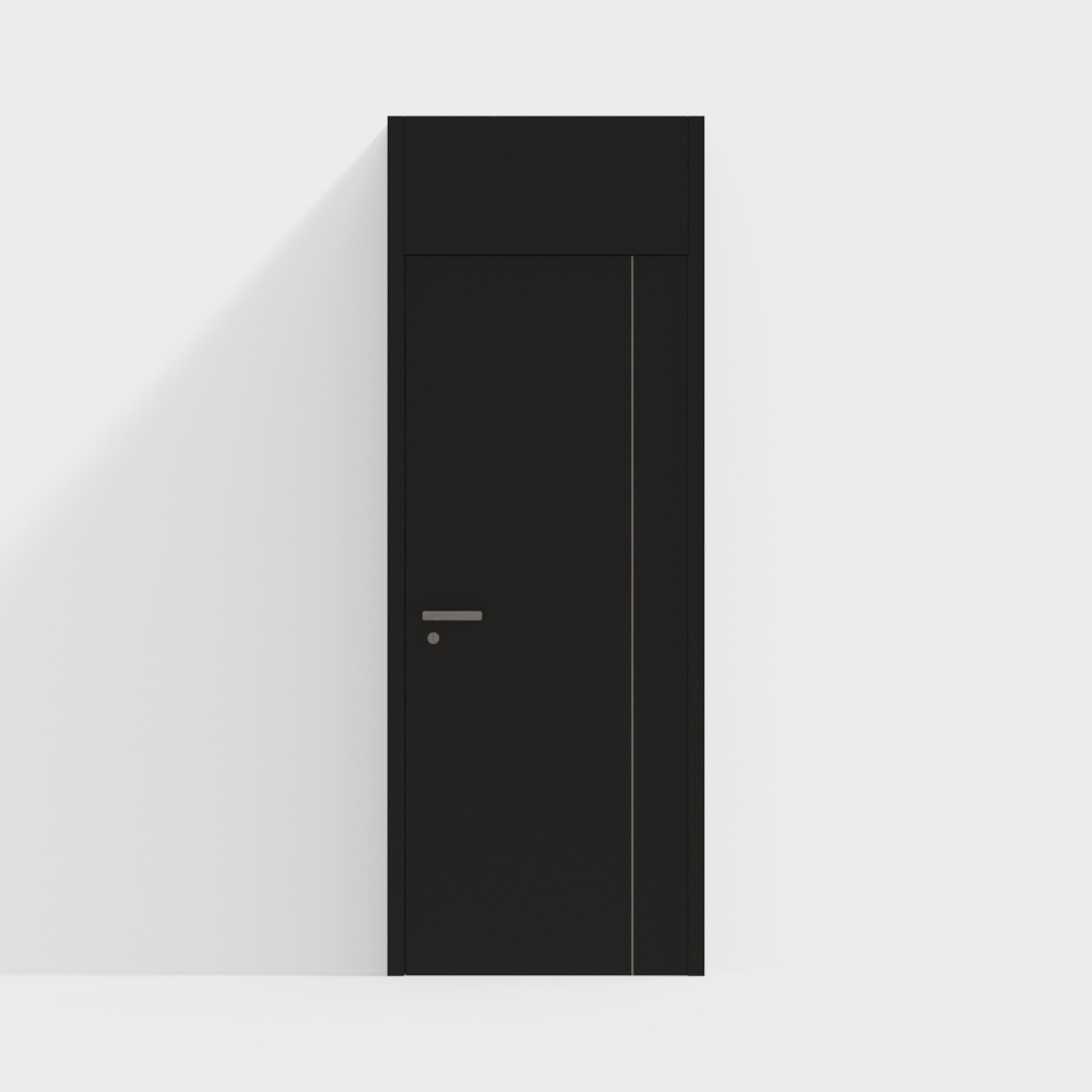 Modern Solid Wood Single Door