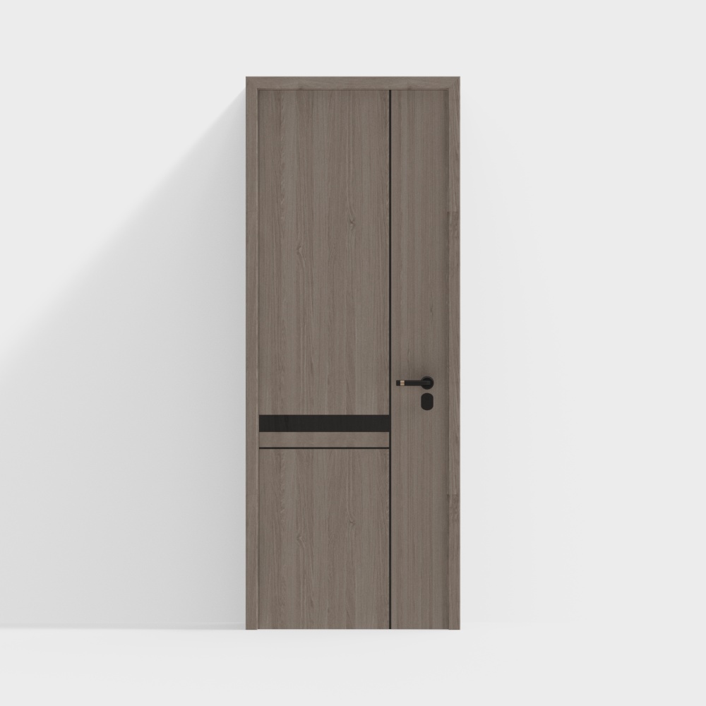 Современная деревянная однодверная дверь