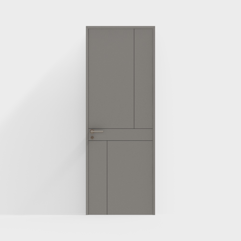 Modern Solid Wood Single Door