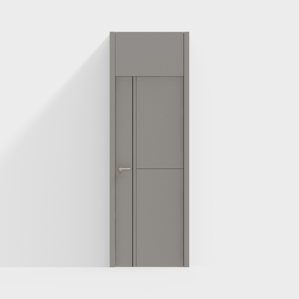 Modern Solid Wood Single Door