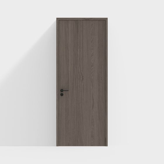 Stylish Low-Poly Modern Door 3D model