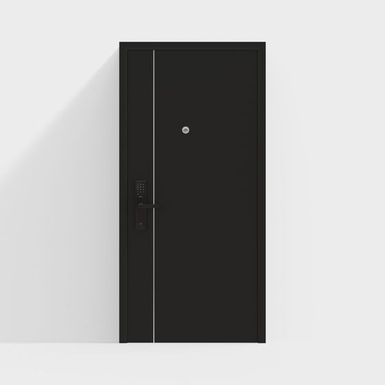 Stylish Low-Poly 3D Model Door
