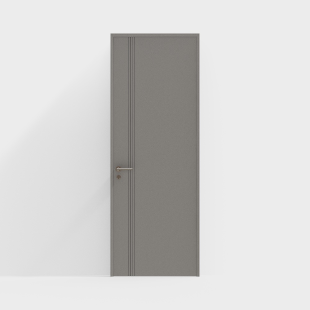 Modern Solid Wood Single Door