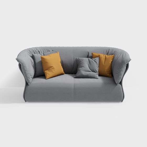 Stylish 3D Sofa Model for Modern Interiors