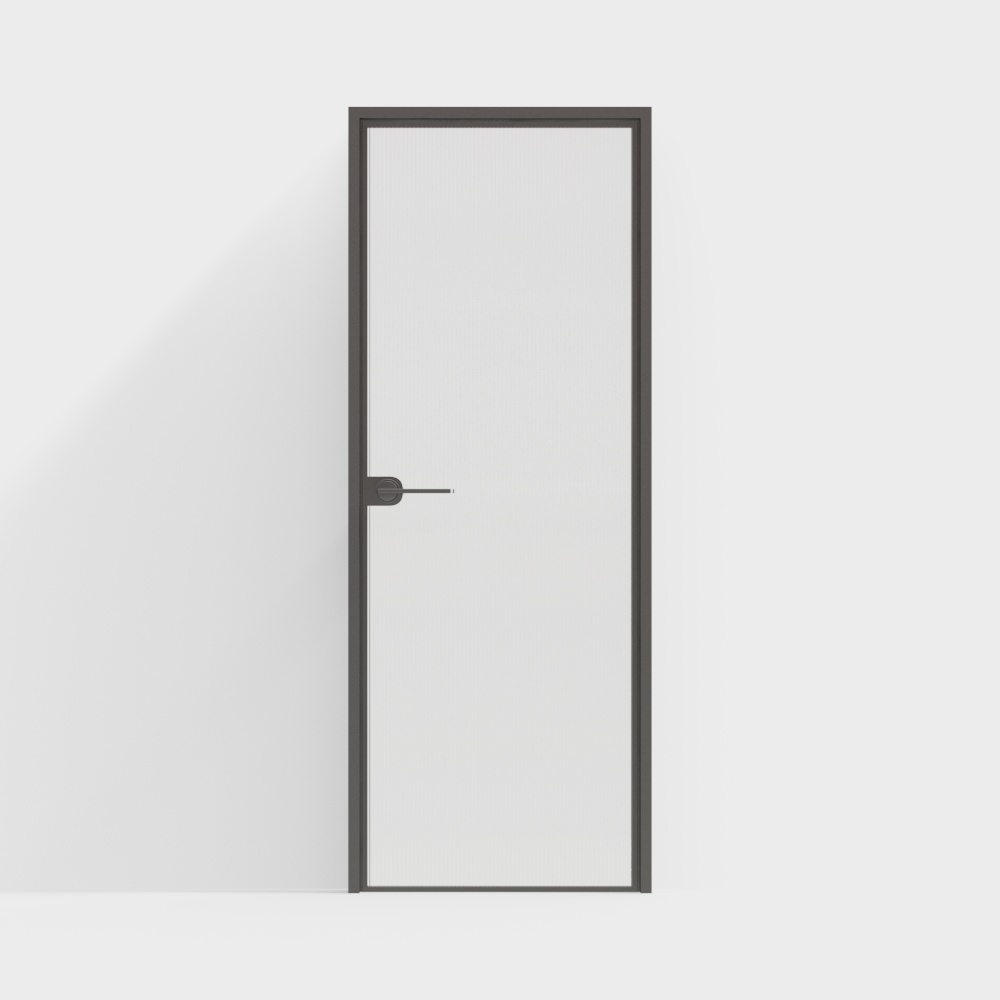 모던 단일 유리문