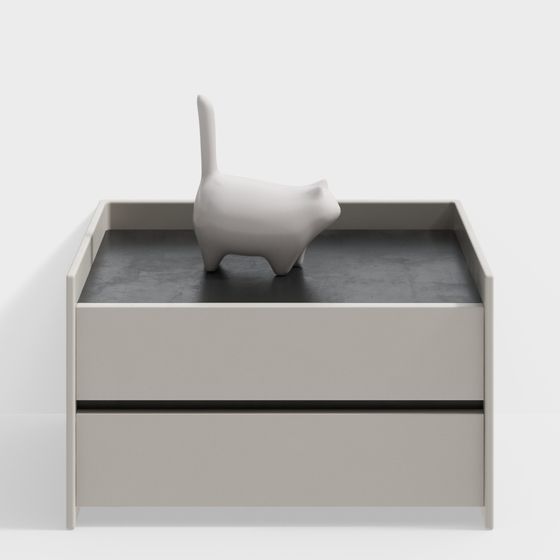 Charming Cat Storage Box 3D model