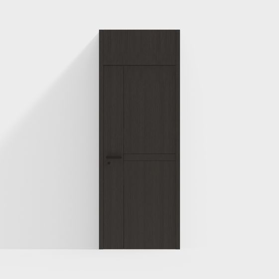 Stylish Low-Poly High-Detail Door 3D model