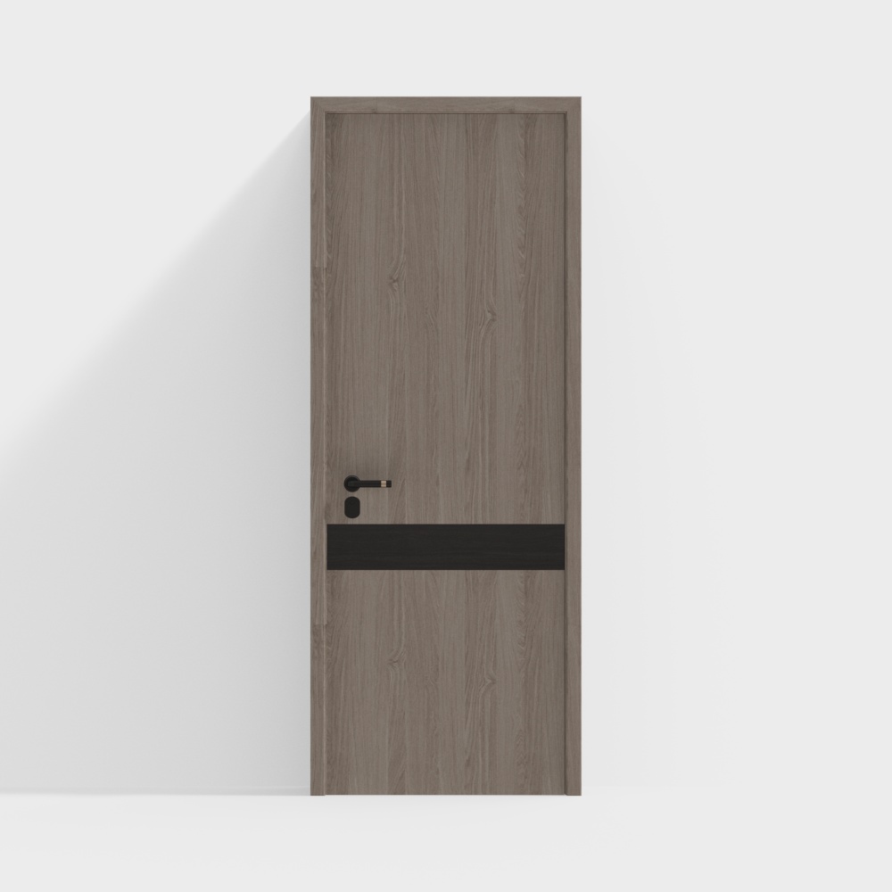 Modern Solid Wood Single Door