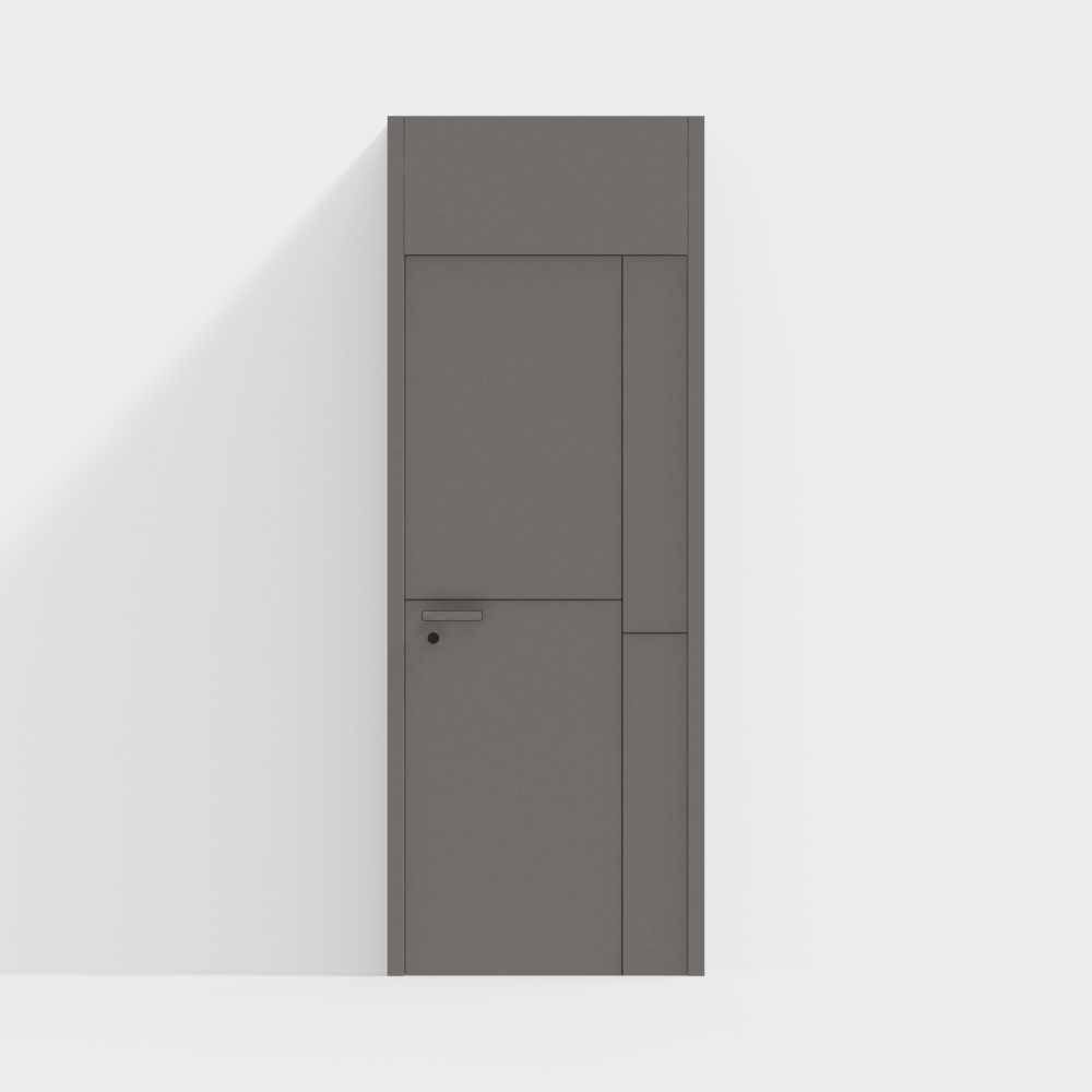 Modern Solid Wood Single Door