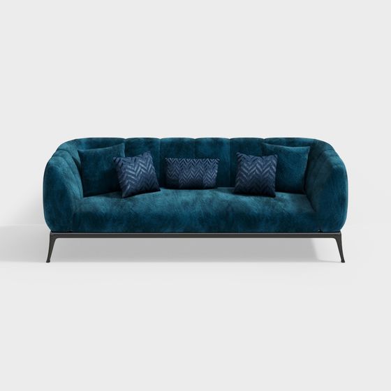 Artistic Low Polygon Sofa 3D model