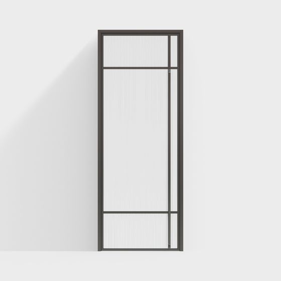 Elegant Glass Door 3D Model for Modern Interiors