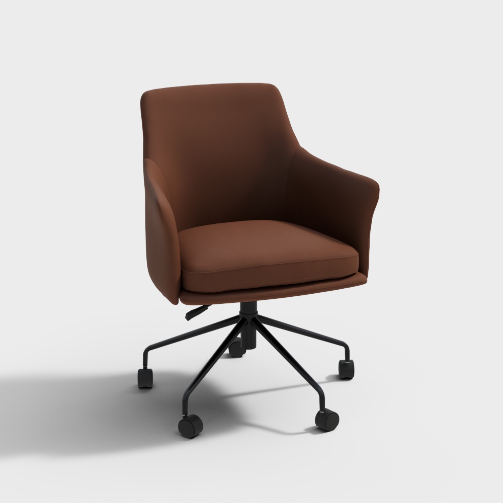 Y273 Brown Swivel Chair