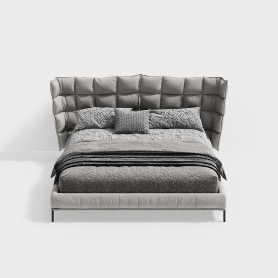 Charming Cloud Bed 3D model for Modern Homes