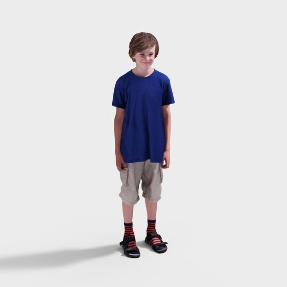 Summer Kid 3D model
