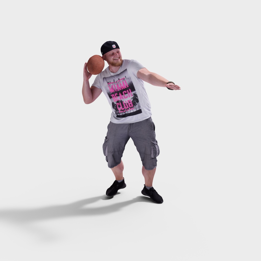 Dynamic Football Player 3D model