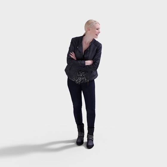 Chic 3D Character Model for Modern Projects