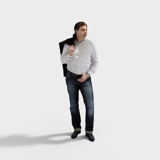 Everyday Male Character 3D Model for Realistic Scenes