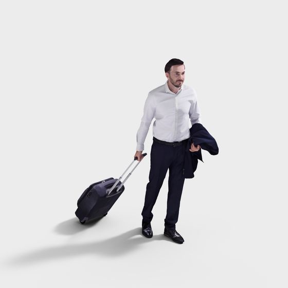 Stylish Businessman 3D model for Urban Scenes