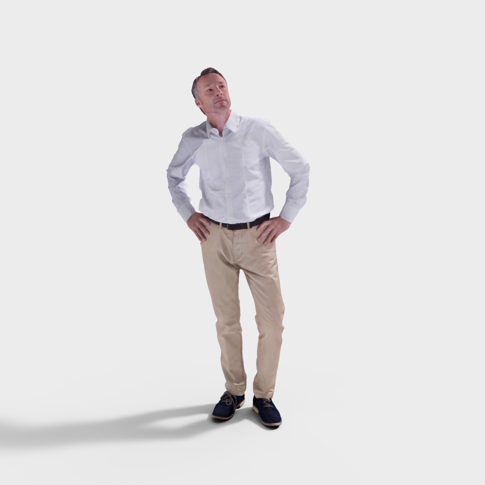 Urban Stroller Low-Poly 3D Model