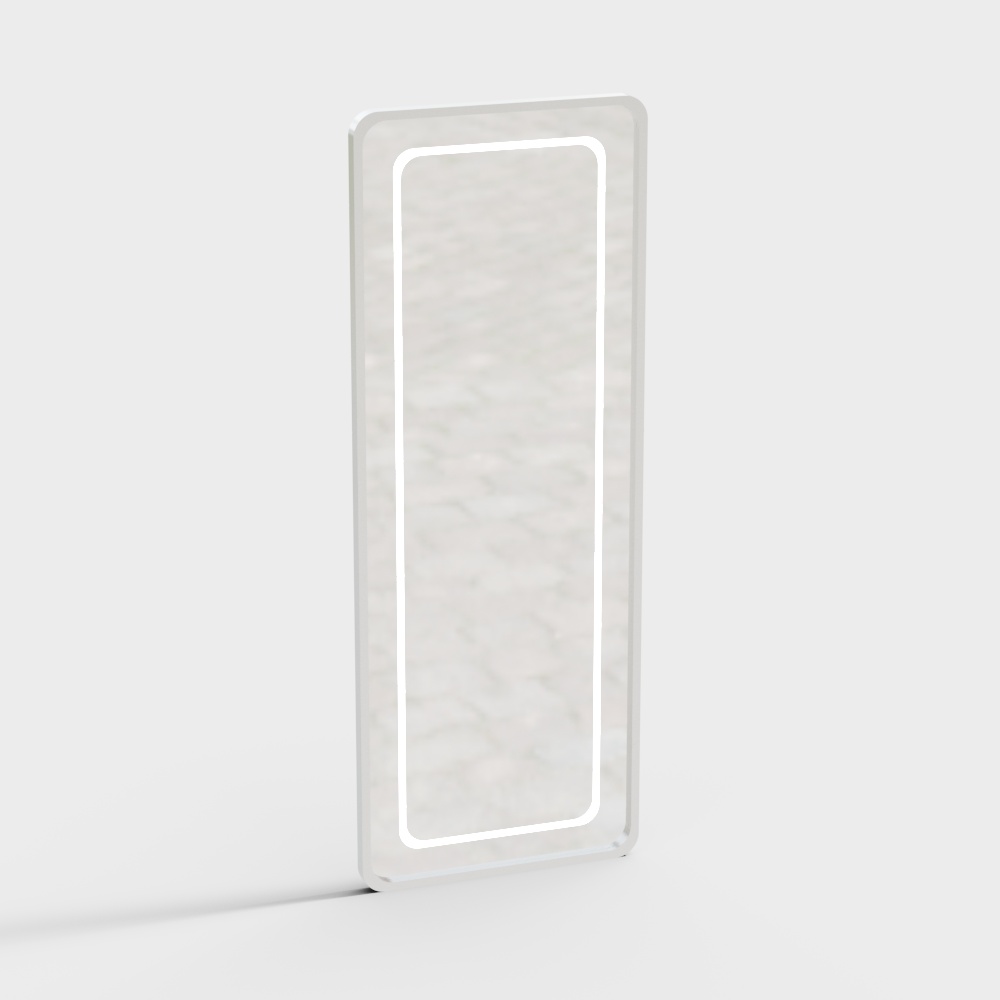 Modern Beauty Salon Round Corner Hair Styling Mirror