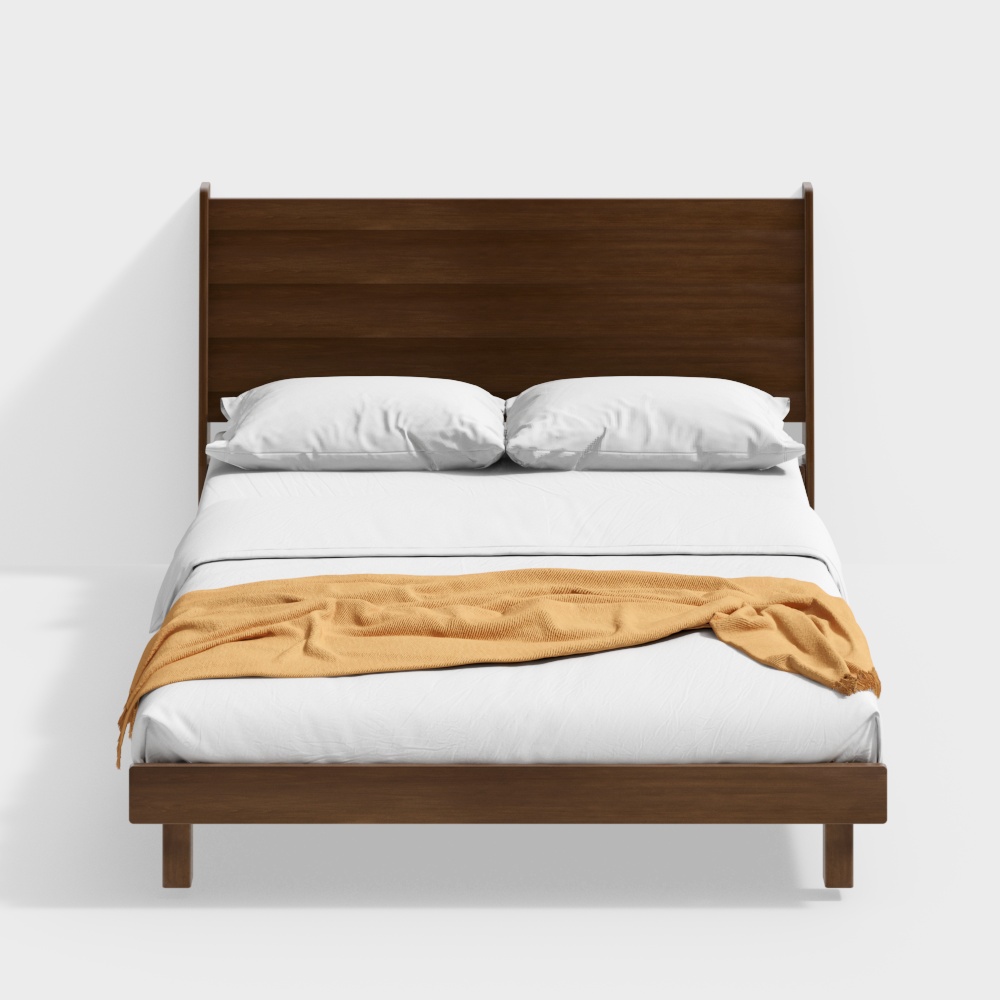 Giường Lapda #qibian - màu óc chó 1.5 m