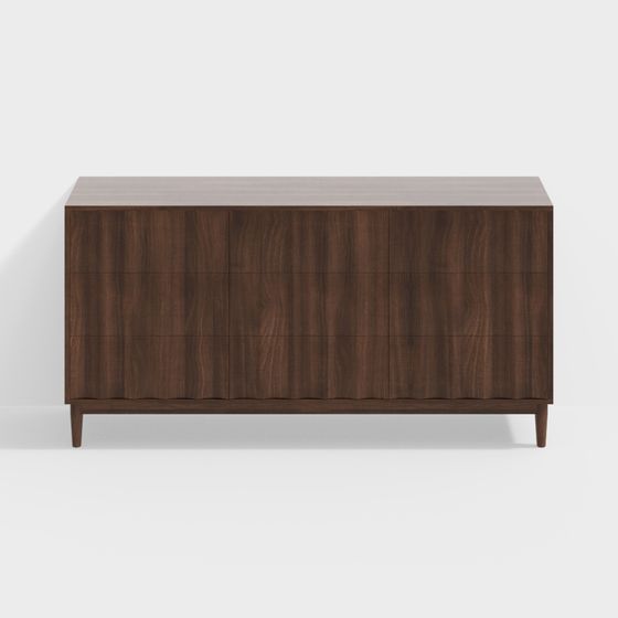 Mid-Century Modern Dresser 3D model