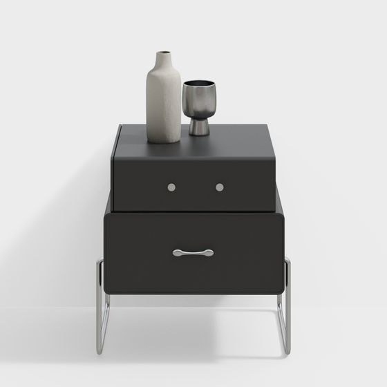 Modern Minimalist Nightstand 3D model