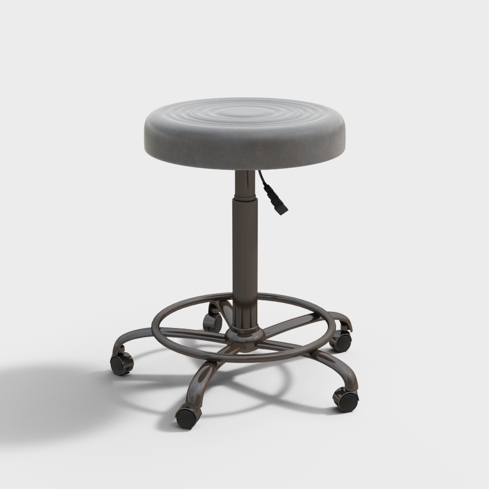 Modern Round Hair Stylist Beauty Salon Chair with Castors