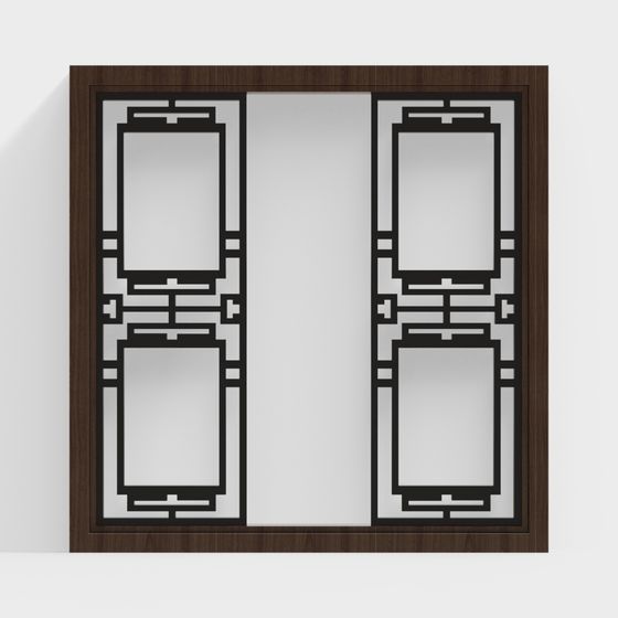 Art Deco Double Door 3D model