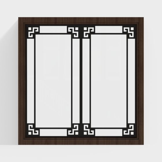 Retro Pane Low-Poly 3D model